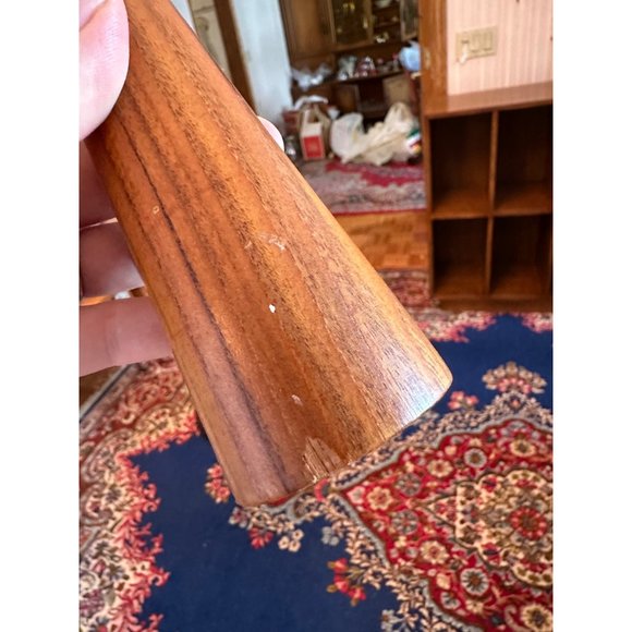 MCM Teak Peppermill Gold Plate Hardware KPM Germany - Picture 4 of 6